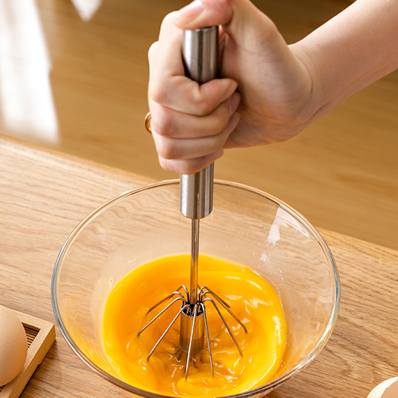 Licuadora semiautomática de café y bebidas lácteas, 1 unidad, batidor de huevos, espuma para el manejo de la licuadora, herramienta práctica de cocina
