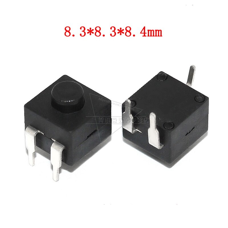 5pcs Switch Push Button Click clicky on off switch 1212 for LED Flashlight torch headlamp Lantern light DIY parts accessories: Black