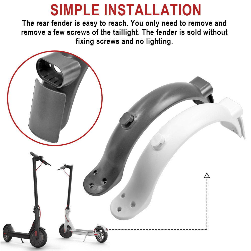 Rear Mudguard Taillight Support Kit For Xiaomi 1S/PRO 2/Mi3 Electric Scooter Wheel Splash Fender Bracket Support Protection Part