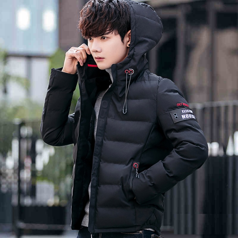 Vinterjacka för män casual parkas ytterkläder vattentät tjockare varm huvjacka ytterkläder plus storlek 3xl 4xl 5xl