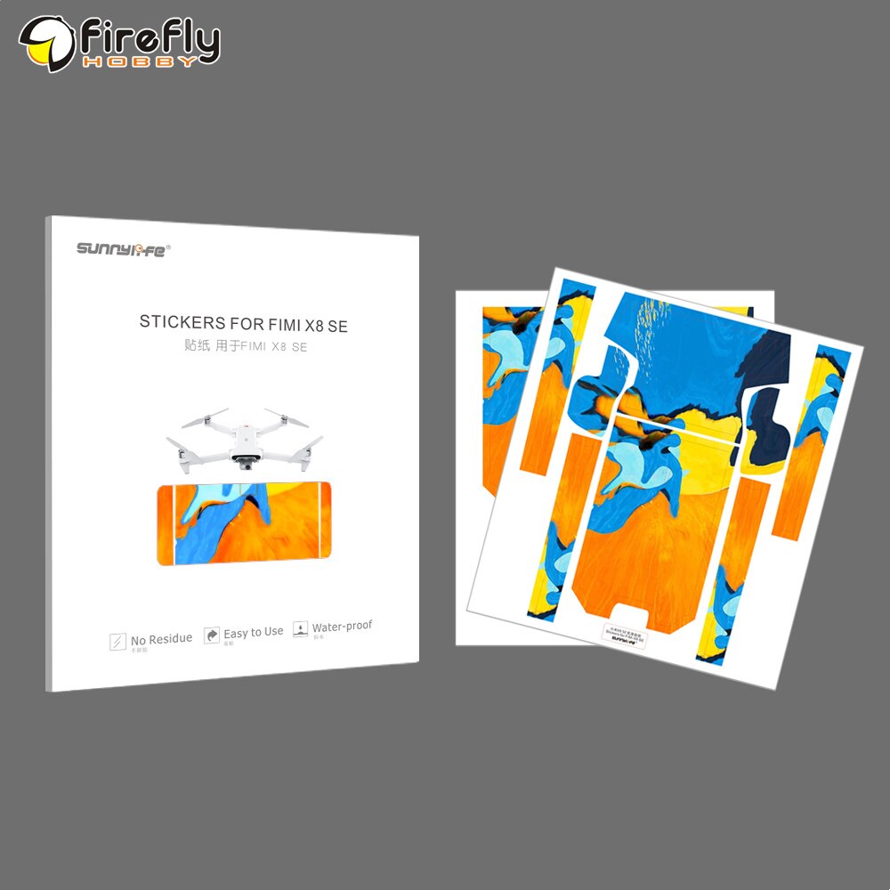 Sunnylife Pvc Stickers Skin Stickers Voor Xiaomi Fimi X8 Se Drone