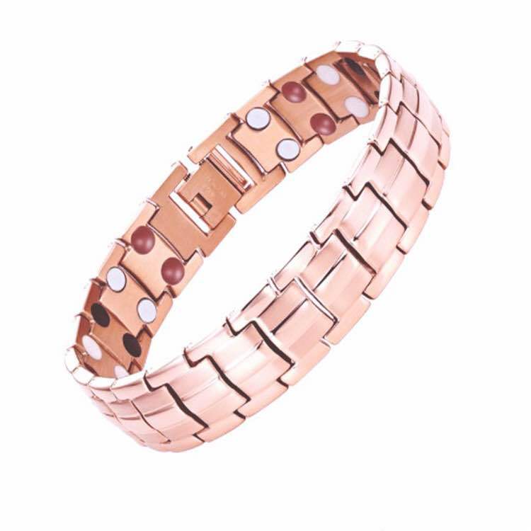2020 energia terapêutica cura pulseira de aço inoxidável terapia magnética pulseira moda masculina titânio pulseira de aço par