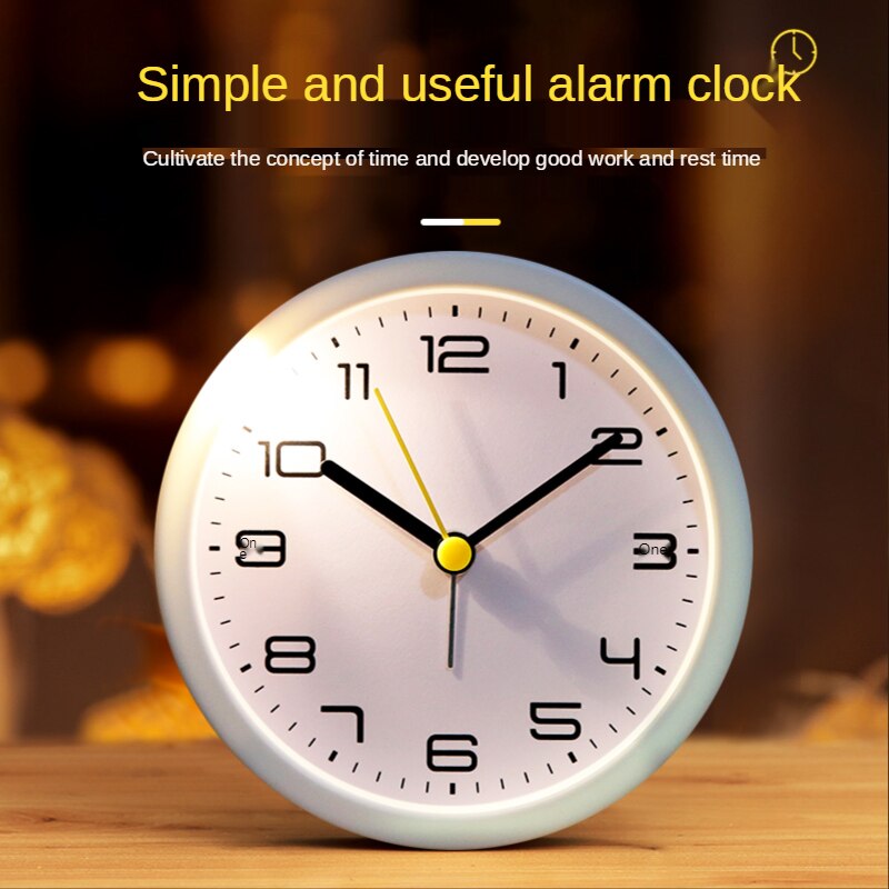 Eenvoudige Wekker Voor Kinderen, Jongens En Meisjes Leuke Klok Alarm Nachtkastje Lichtgevende Desktop Elektronische Klok.