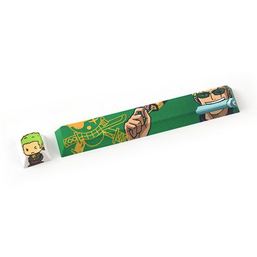 1 Set Five Sides Dye-subbed Space Bar 6.25X 6.25U Spacebar And ESC Keycaps PBT Cherry Profile Keycap For One Piece: Red