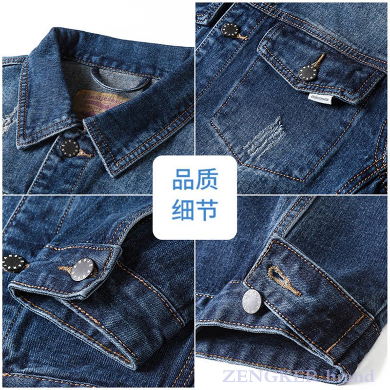 autumn denim jacket for men code loose jackets 7XL 6XL large size boy cowboy clothes men clothing