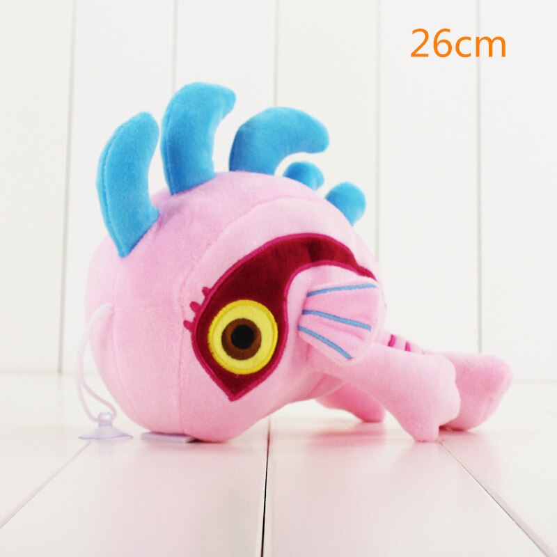 13-33cm eevee murloc plush cartoon doll toys Jigglypuff Chansey Zygarde Pikipek Goomy white Alola Vulpix Rotom Growlithe dog toy: Murloc pink