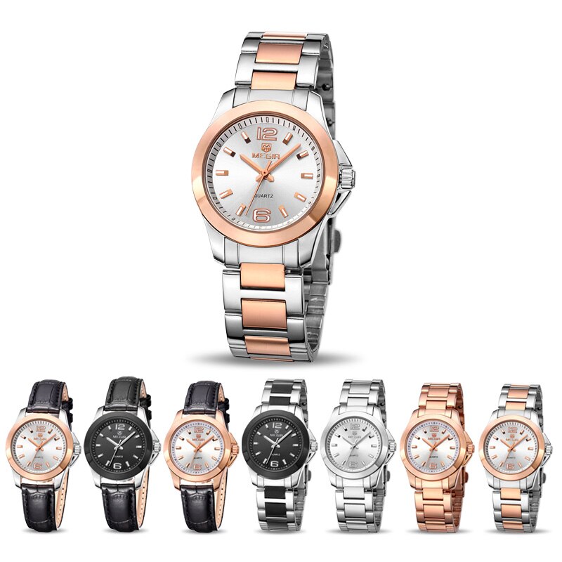 Megir Mode Vrouwen Horloges Relogio Feminino Luxe Liefhebbers Quartz Horloge Klok Vrouwen Montre Femme Dames Horloge 5006