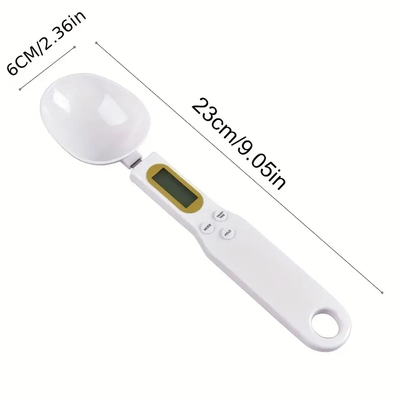 Báscula Digital de cocina, Mini cuchara, báscula electrónica LCD para alimentos, herramienta de cocina de medición de peso de 0,1-500g para hornear café con leche