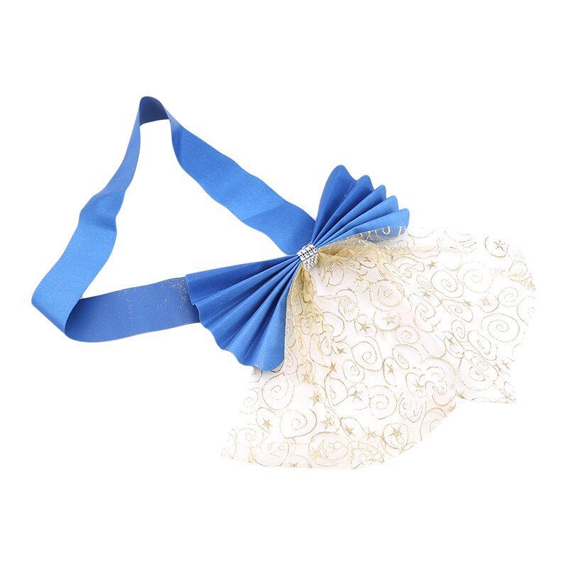 Ceintures de chaises avec couverture de nœud 10 pièces | Tulle vert menthe, pour événements mariages et fêtes noël, décoration: Royal blue