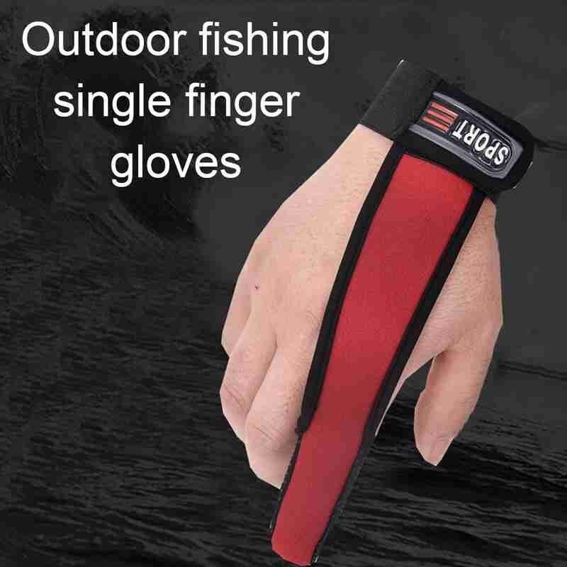 1 pièces unique protège-doigts coulée gant pêche doigt garde Surfcasting gant pêcheurs antidérapant accessoires de pêche antidérapant