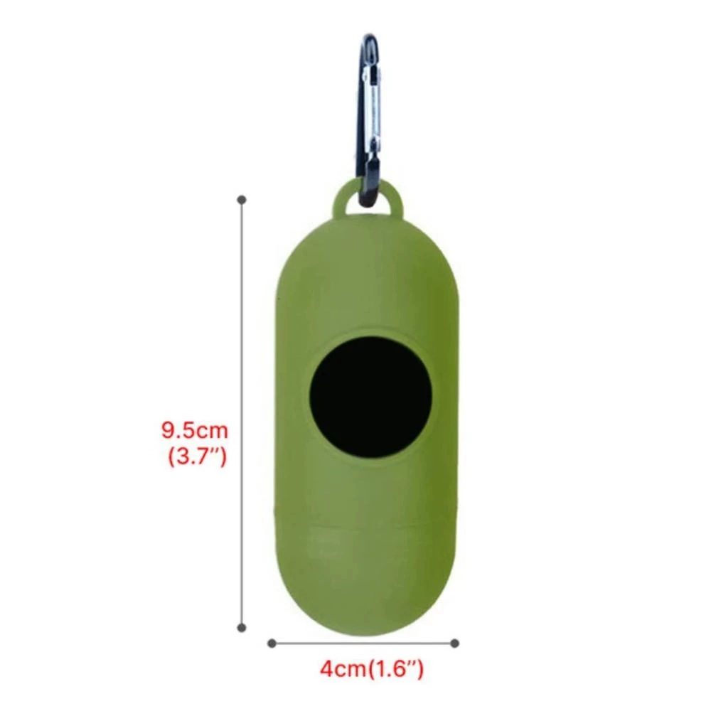 Coffee Cup Pet Garbage Bag Dispenser, Portable Outdoor Dog Walking Toilet Picking Garbage Bag Storage: Red