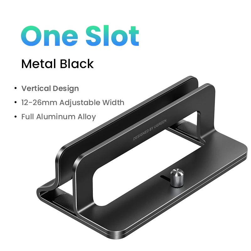 UGREEN Vertical Laptop Stand Holder Foldable Aluminum Notebook Stand Laptop Tablet Stand Support For Macbook Air Pro PC 17 inch: green