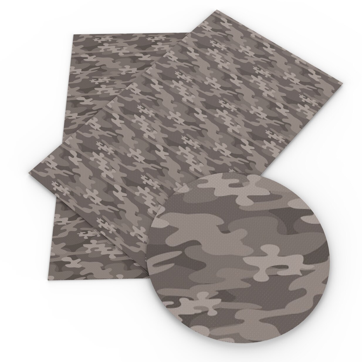 Tela de piel sintética con estampado de camuflaje y leopardo, hojas de cuero sintético para bricolaje, lazos hechos a mano, textil para el hogar, 20x33cm, 1Yc7708: 1092682001