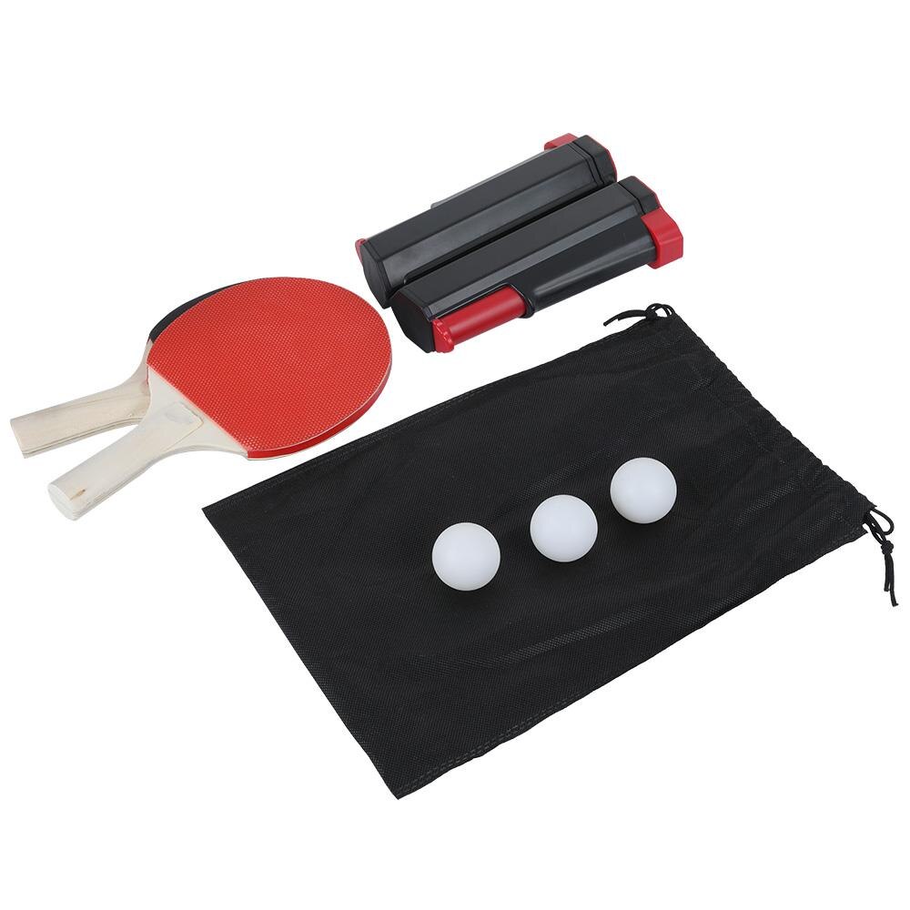 Tafeltennisset trainingsset racketblad mesh net bal hout tafeltennis pingpong student sportuitrusting