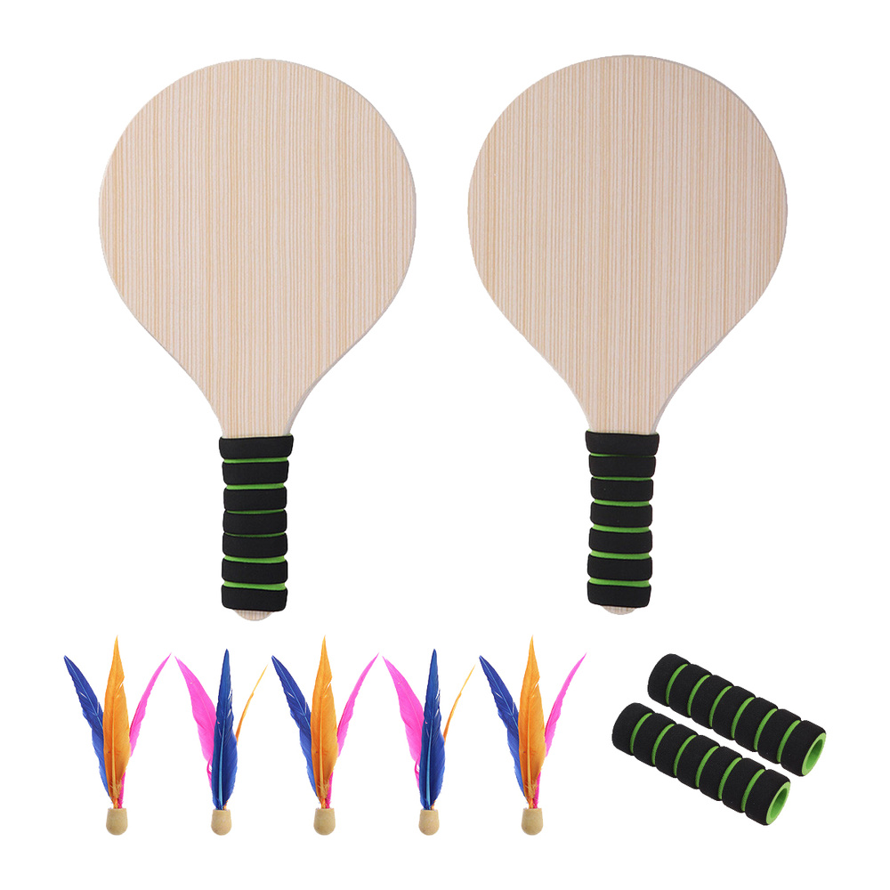 Paddle Ball Game Beach Tennis Pingpong Cricket Badminton Racket Paddles Set Indoor Outdoor Racquet Game for Kids and Adults