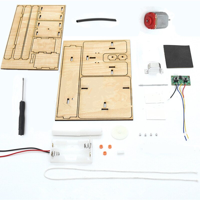 Montage DIY Elektrische Aufzug freundlicher Wissenschaft Spielzeug Experimentelle Materialien einstellen Jungen Kreative Spielzeug freundlicher Bildung