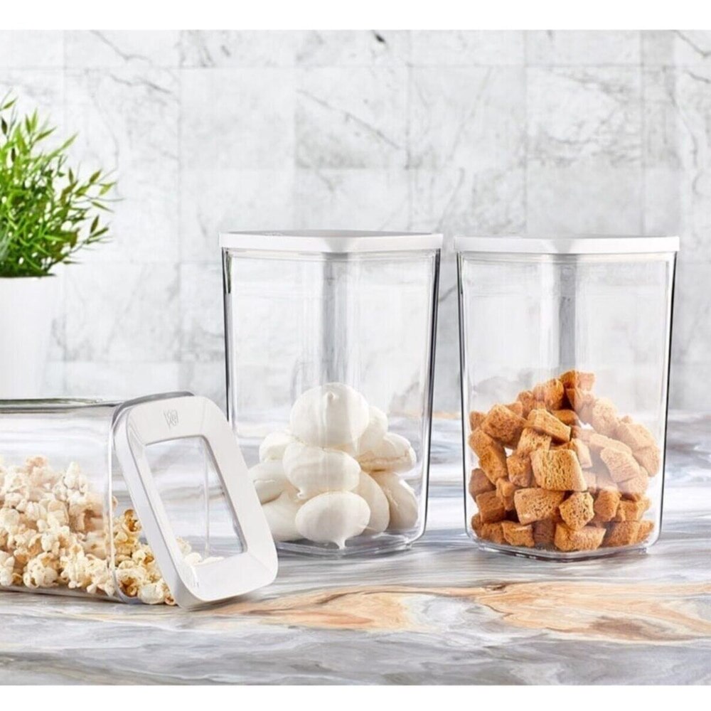 Kitchen Organizer And Storage Container Kitchen Storage Jar Fridge Box Food Vacuum Rice Dispenser Spice Cookie Sugar Plastic Cer