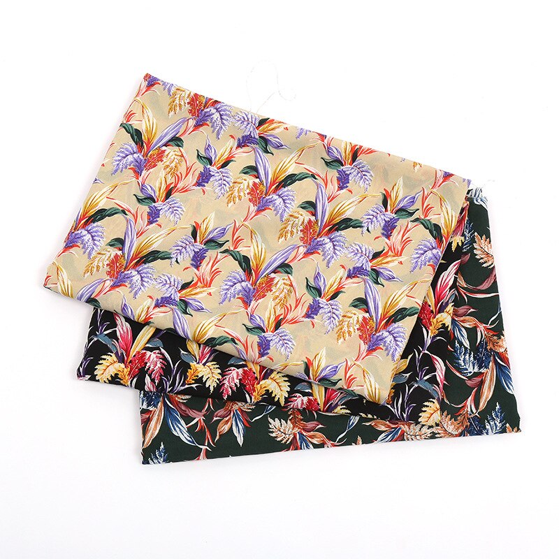 Printed Polyester Fabric Crepe Women's Fabric Crepe Fabric Chiffon Fabric Floral Printed Chiff