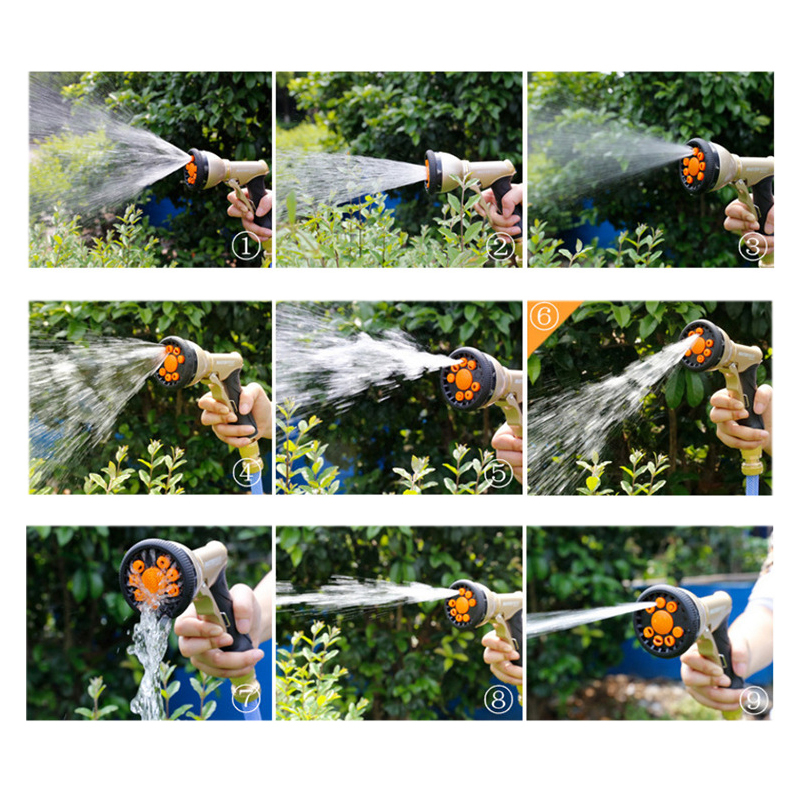 FGHGF galvanoplastie multifonctionnel haute pression pistolet à eau 9 fonction avant déclencheur voiture jardin lavage outils