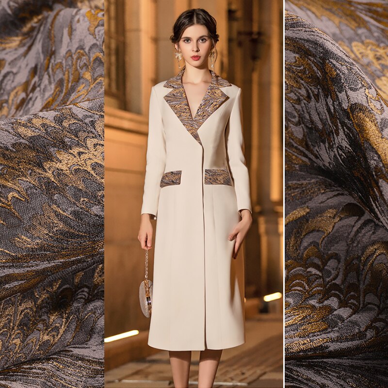 Jacquard Jurk Stoffen Mode Kleding Stoffen Garen Stof Europese Stijl Licht Luxe Stoffen