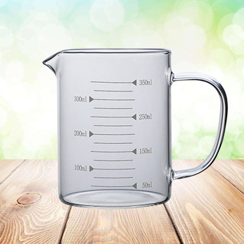 350ml hoge borosilicaat glazen maatbeker  -20 ° -150 ° temperatuurbestendig maatglas voor keuken of restaurant