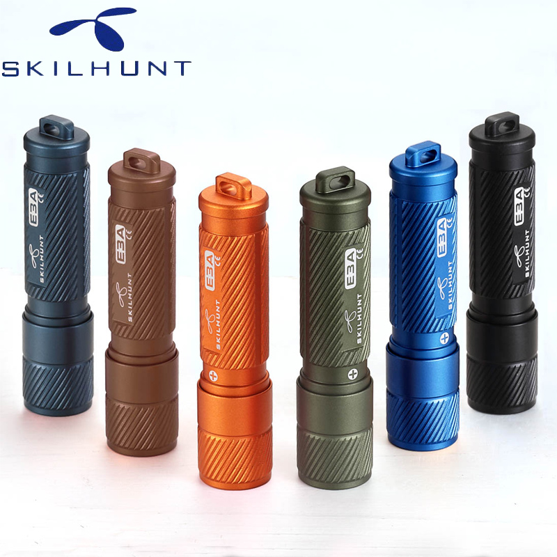 SKILHUNT E3A 100 Lumens AAA Keychain LED Flashlight Mini LED key light Poket Torch Outdoor Daily Camping Hiking Riding Fishing