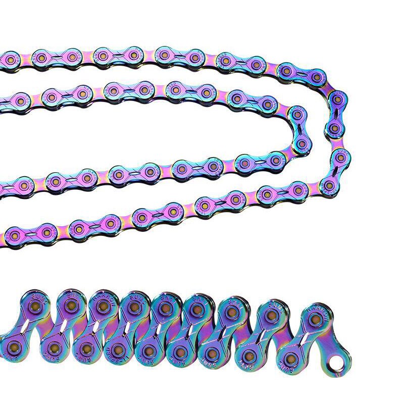 Bicycle chain Rainbow Mountain bike Road bike shifting chain 9/10/11/12 speed for M8000 M6000 M610 with missinglink