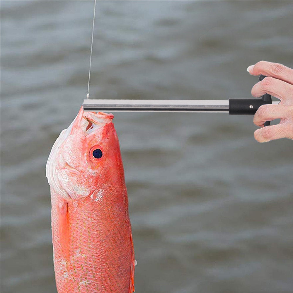 Multifunktion rostfritt stål fiske tång aluminium rör bärbar krok ut extractor fisk använder sax krok extractor tackle kit