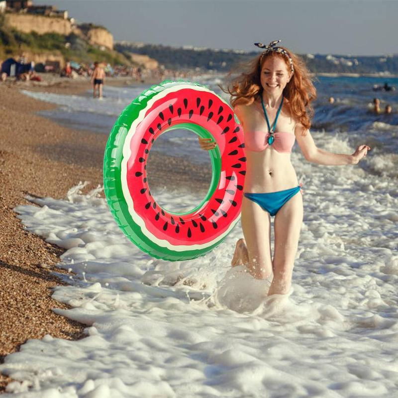 Kids Watermeloen Zwemmen Ring Opblaasbare Speelgoed Voor Kinderen Outdoor Pool Float Cirkel Veiligheid Opblaasbare Zwemmen Cicle