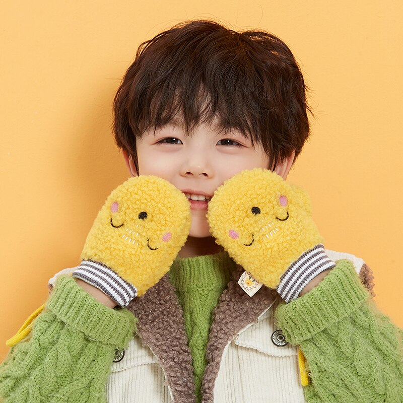 Kinderen Handschoenen Kids Meisjes Jongens Unisex Leuke Cartoon Mittens Herfst En Winter Outdoor Warme Kids Handschoenen Met Anti-Verloren string