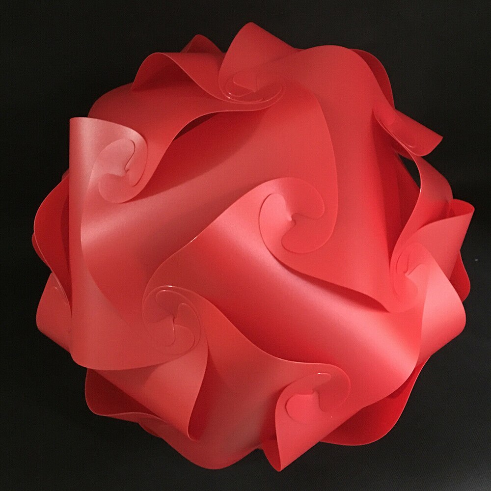 4 colores DIY Tulipa Color esférico Tulipa accesorios de iluminación DIY puzle Tulipa accesorios de iluminación