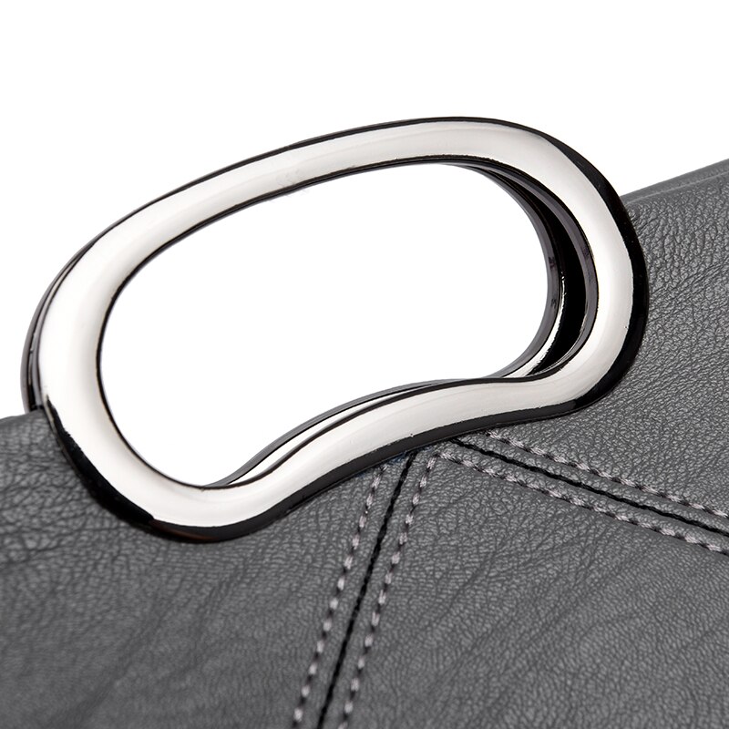 Vrouwen Handtassen Mode Hoge Pu Leer Vrouwen Tas Open Metalen Ring Enveloppen Draagbare Schouder Handtas 3883