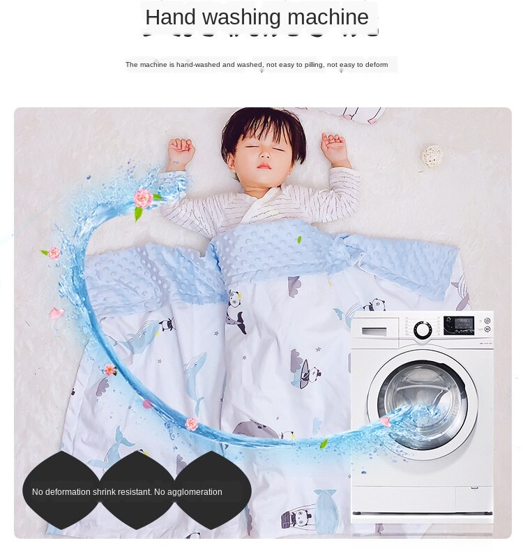 Baby Deken Baby Massage Deken Kinderen Zomer Koel Dekbed Dier Aardbei Print Katoen