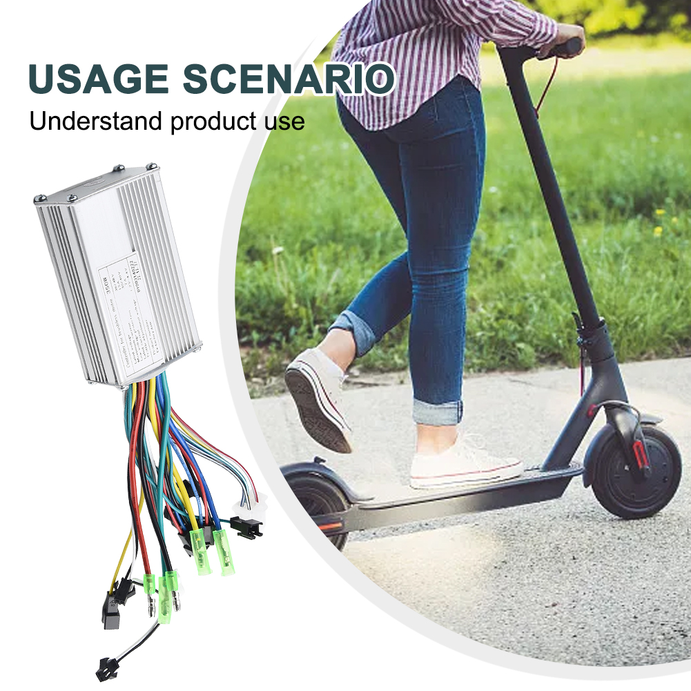 Teile Bürstenloser Controller Versorgung 350W 36V 48V Aluminium Bremskomponenten Radfahren Geschwindigkeit E-Bike Elektroroller