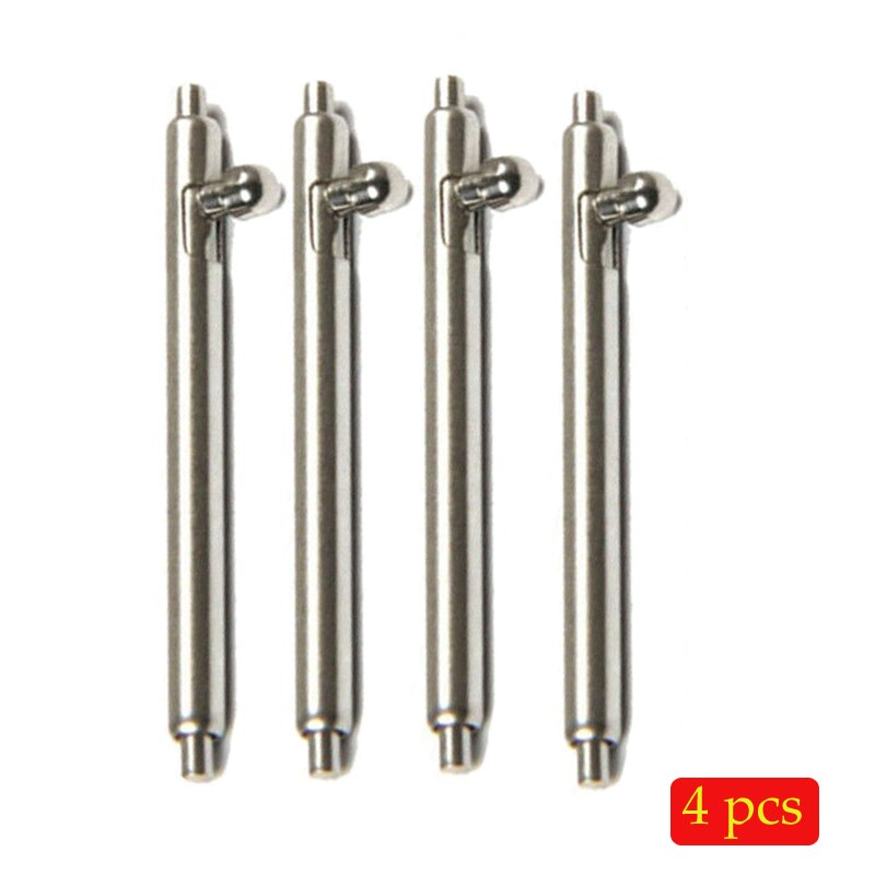 4 st 18mm 20mm 22mm fjäderstänger stift 1.5mm diameter klockstift tillbehör till klockarmband med snabbkoppling: 18mm