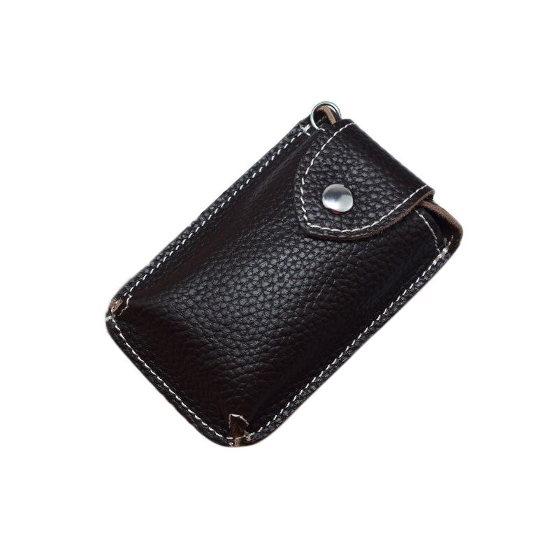 Women Men Leather Car Keychain Card Holder Wallet Case Key Organizer Bag keyring: CF