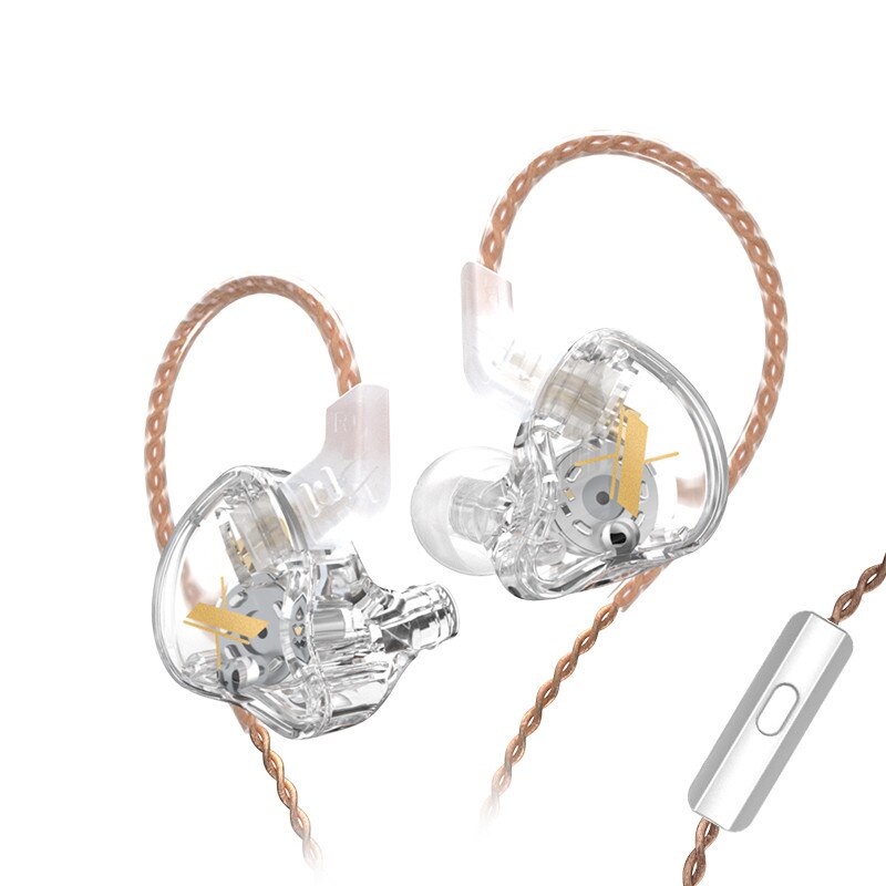 Słuchawki KZ EDX 1 Dynamiczne słuchawki douszne HIFI Bass Słuchawki douszne Sportowy zestaw słuchawkowy z redukcją szumów: Black