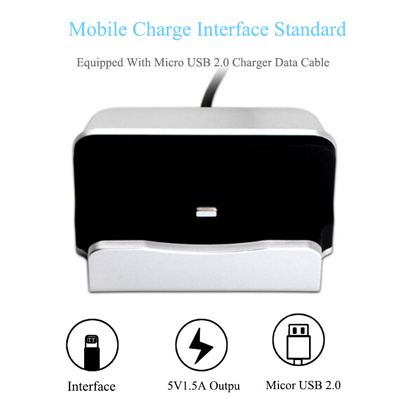 Docking Station Ladegerät Für iPhone Android Typ C Desktop Lade Port Sync Cradle Dock Stehen Halter Micro USB-C Telefon Ladegeräte