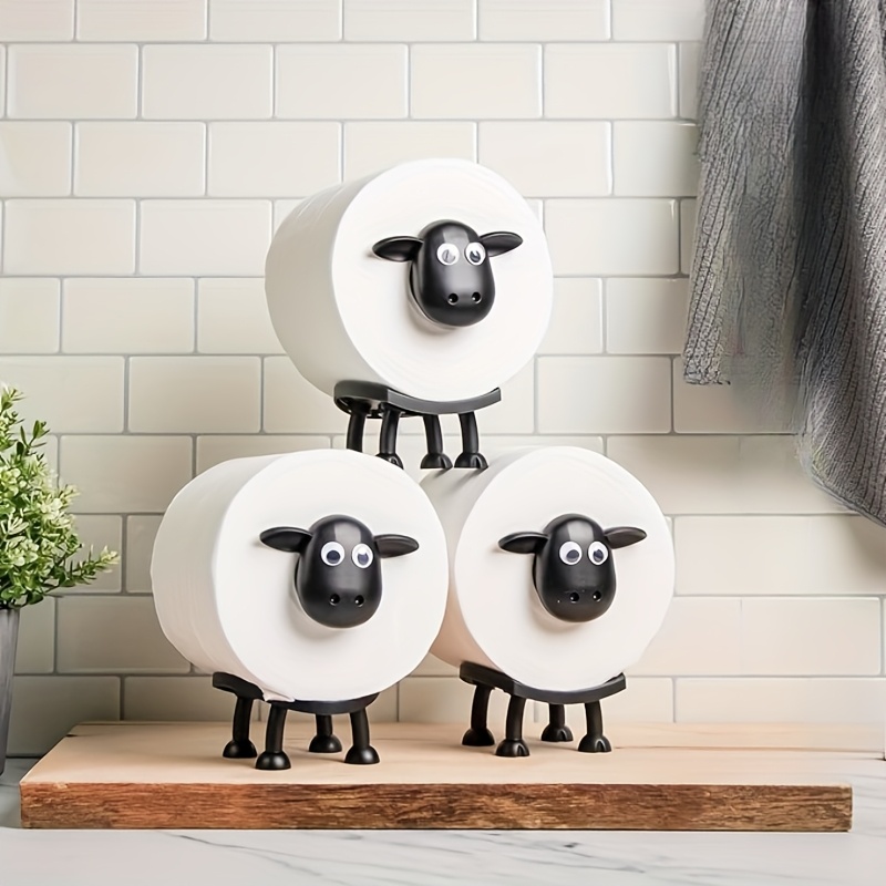 Schafe Form Wc Tissue Rack Wc Papier Halter Harz Schöne Schafe Tissue Box Stapelbar Für Home Badezimmer Nacht Steht Halter