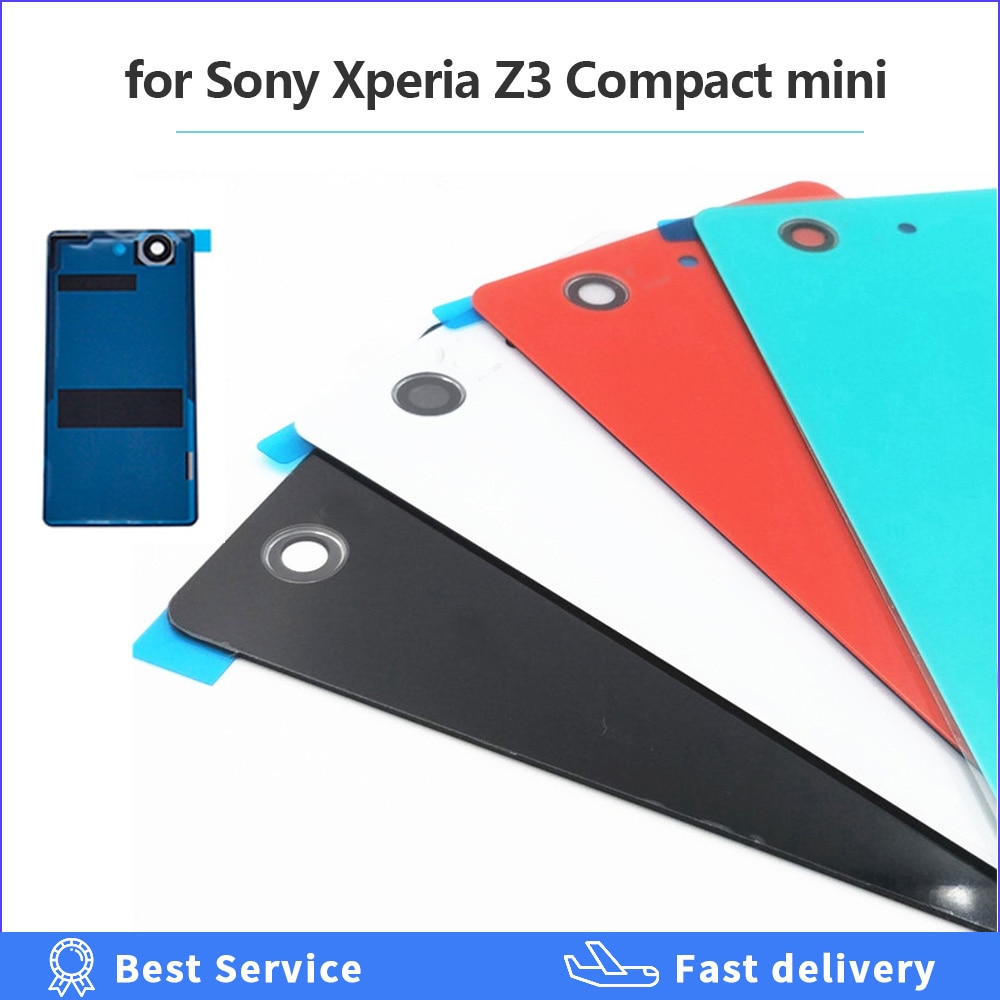 Achter Glas Cover Behuizing Batterij Deur Voor Sony Xperia Z3 Compact Z3 Mini D5803 D5833 M55W Back Door Case Cover Voor sony Z3mini