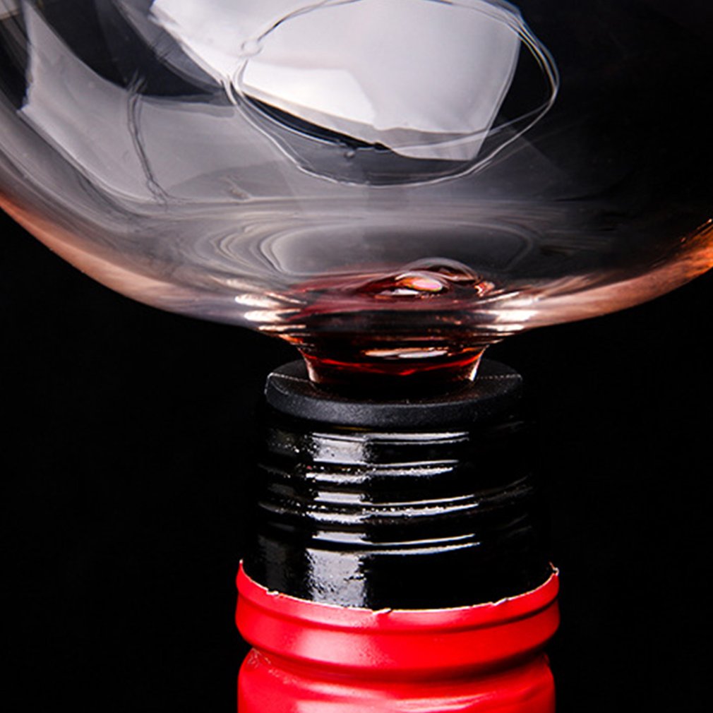 Bottiglia di vino rosso in vetro trasparente unico alla moda 401-500ml avvitando bere strumenti da Bar per feste dritte