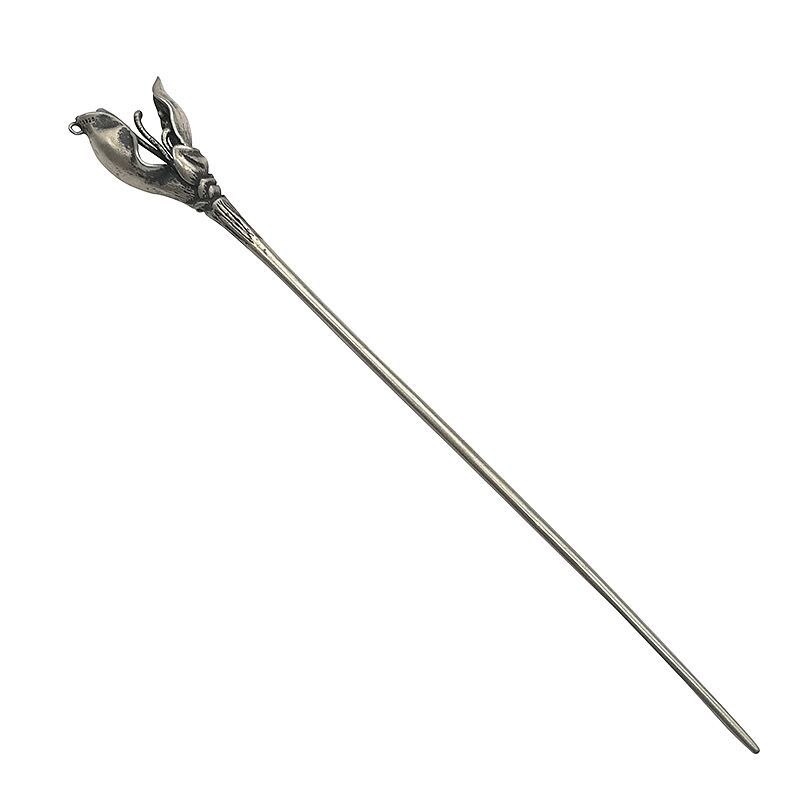 BOCAI-accesorios para el cabello de plata de ley para mujer, tocado mate de lirio, horquilla de espiga pura, joyería