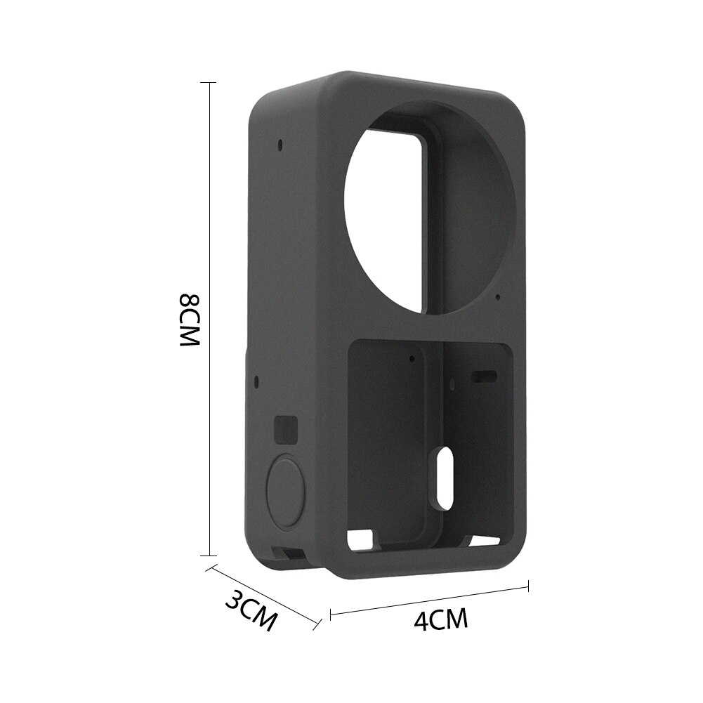 Weiche silikonhülle für dji action 2, schutzhülle, rahmenabdeckung, schwarz, blau, rot, staubdicht, zubehör für action-kameras