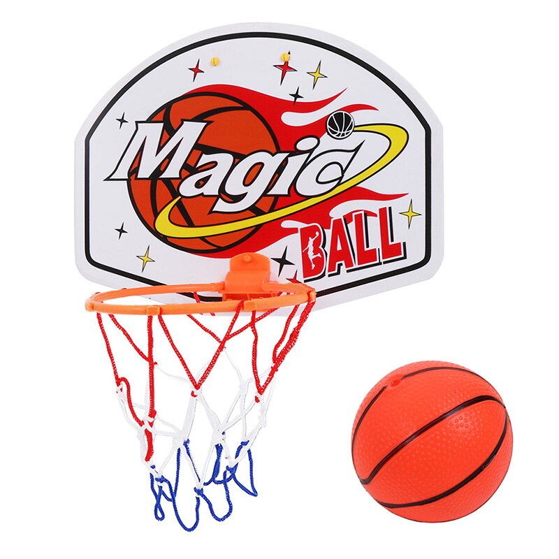 27*21cm plast basketball kurv bøyle leketøy mini basketball bord familie kurv barn basketball leke sett vegg spill mini kurv: C