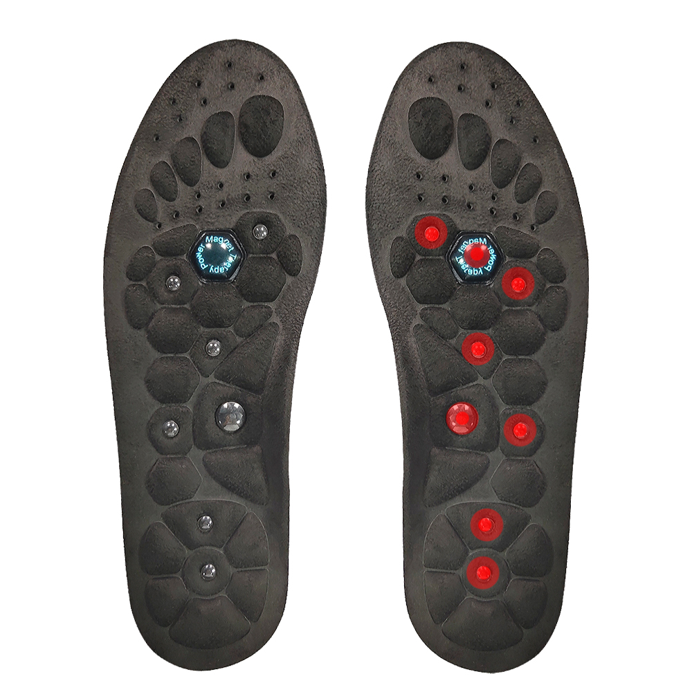 Medizinische Magnetische Therapie Sport Einlegesohlen Massage Fuß Gewicht Verlust Abnehmen Akupressur Einlegesohle Anti-müdigkeit Gesundheit Pflege Schuh Pads: Rot / 3.5
