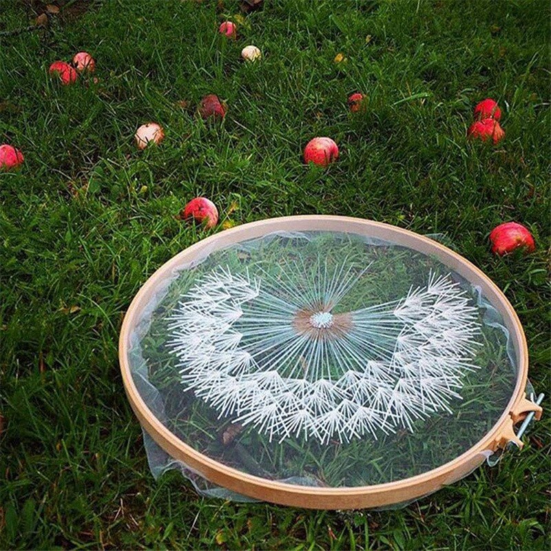 ! Embroidery Kits for Beginners Dandelion Hand Embroidery Cross Stitch Needlepoint Crafts Kit with Color Patte