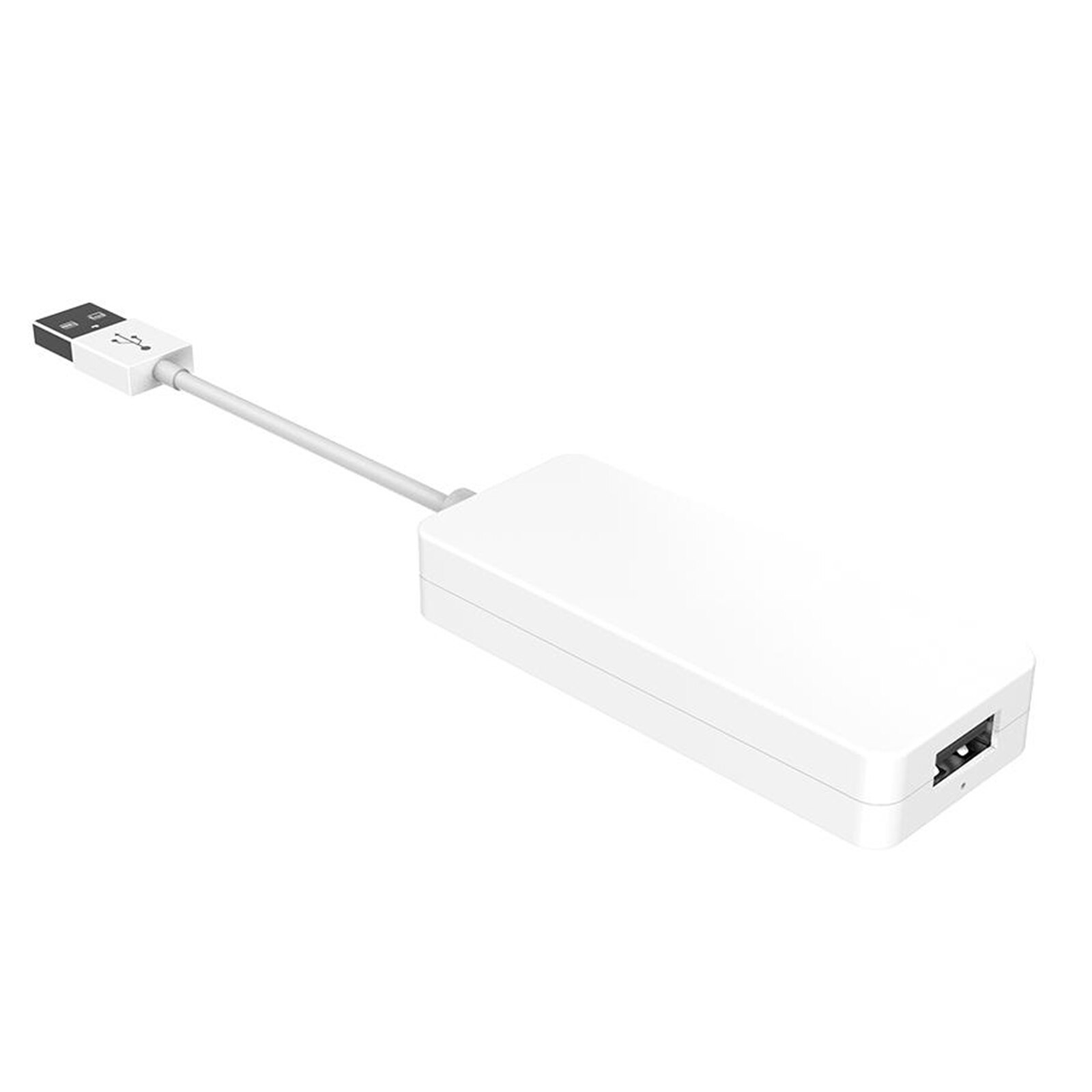 Dongle USB con cable, Android Auto, Mirroring, receptor de enlace de teléfono inteligente compatible con sistema Android y iOS, blanco