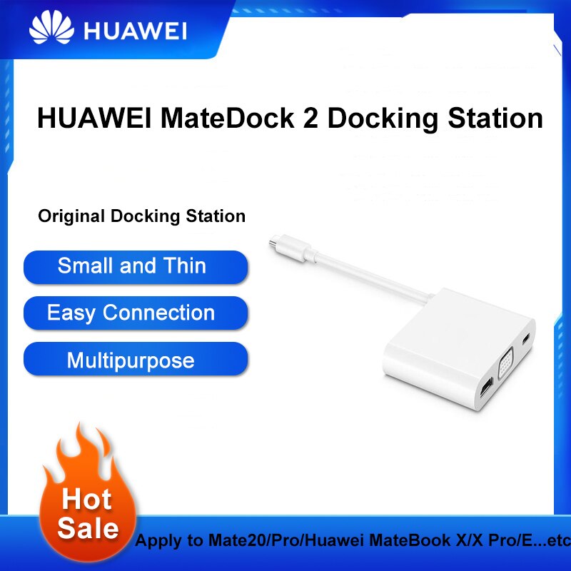 NEUE Produkt HUAWEI MateBook 13/MateBook 14/E Serie/X Profi Serie Docking Bahnhof MateDock 2 Docking Bahnhof