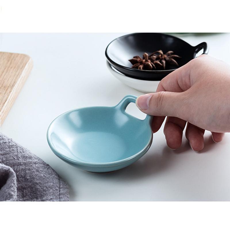 2 Assiettes à Sauce En Céramique - Petits Plats Apéritifs, Condiments - Pour Maison, Restaurant - Design Créatif