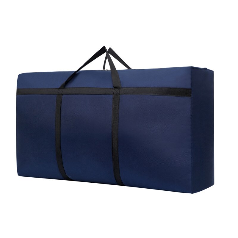 Wasserdichte Tragbare Große Kapazität Decke Tasche robust ziehen um Tasche Oxford Tuch Dicke extra Große Leinwand gewebte Tasche 75*48*28CM: Tiefe Blau